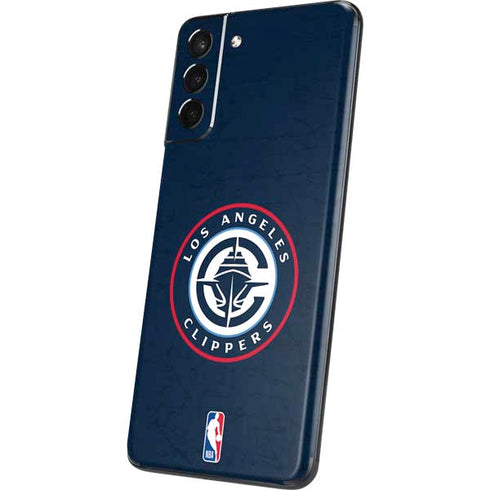 NBA Los Angeles Clippers Distressed Blue Galaxy S21 Plus 5G Skin